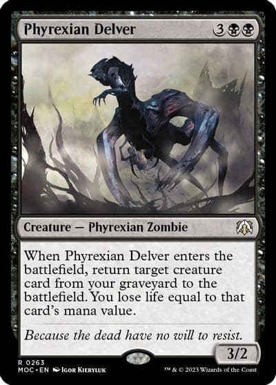Phyrexian Delver Commander: March of the Machine Magic card