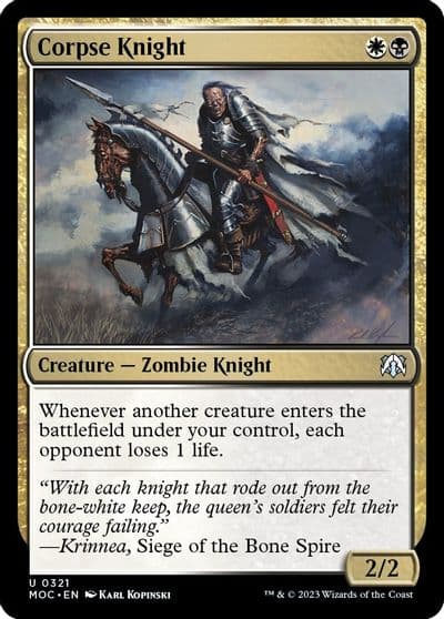 Corpse Knight Commander: March of the Machine Magic card