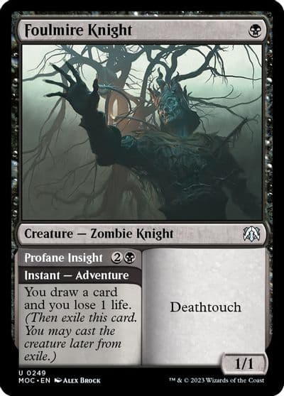Foulmire Knight Commander: March of the Machine Magic card