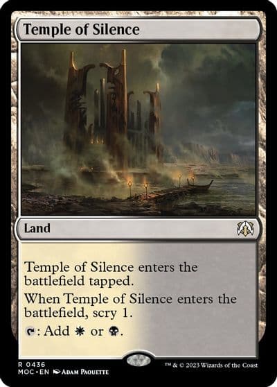 Temple of Silence Commander: March of the Machine Magic card