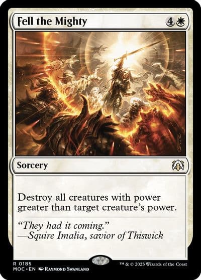 Fell the Mighty Commander: March of the Machine Magic card