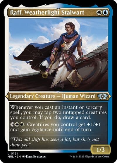 Raff Weatherlight Stalwart Foil Etched March of the Machine: Multiverse Legends Magic card