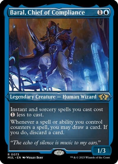 Baral Chief of Compliance Foil Etched March of the Machine: Multiverse Legends Magic card