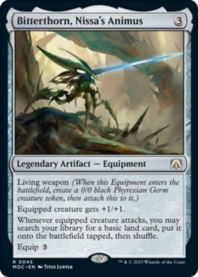 Bitterthorn Nissas Animus Commander: March of the Machine Magic card