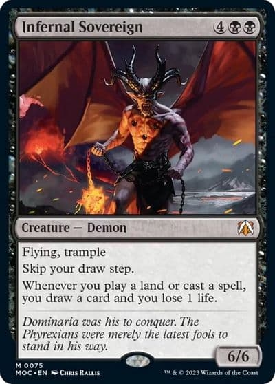 Infernal Sovereign Commander: March of the Machine Magic card