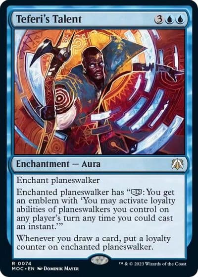 Teferis Talent Commander: March of the Machine Magic card