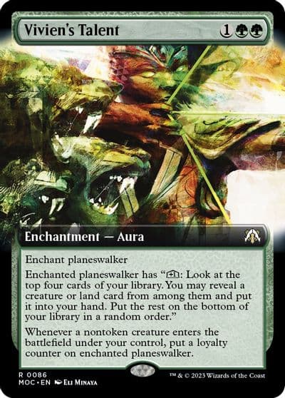 Viviens Talent Extended Art Commander: March of the Machine Magic card