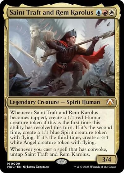 Saint Traft and Rem Karolus Commander: March of the Machine Magic card