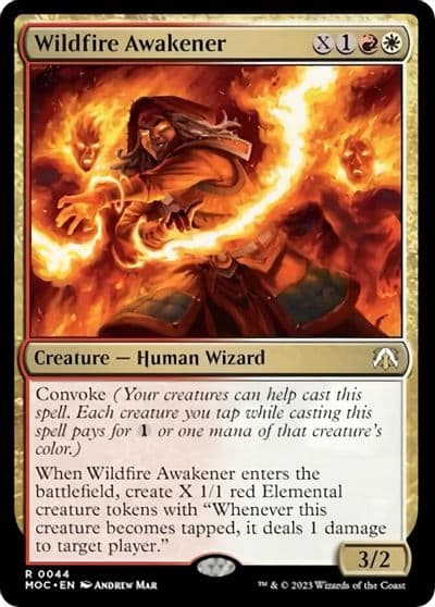 Wildfire Awakener Commander: March of the Machine Magic card