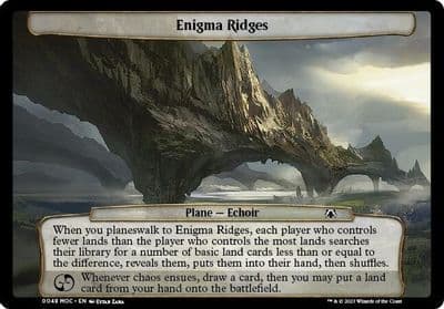 Enigma Ridges Planechase: March of the Machine Magic card