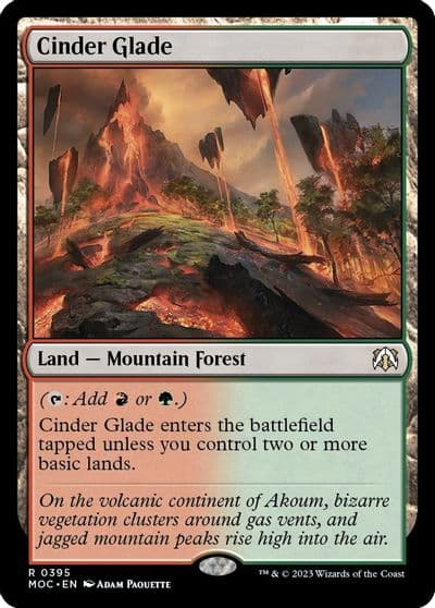 Cinder Glade Commander: March of the Machine Magic card