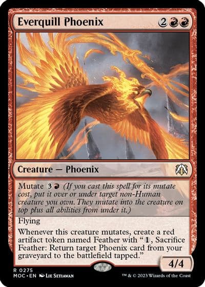 Everquill Phoenix Commander: March of the Machine Magic card