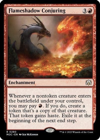 Flameshadow Conjuring Commander: March of the Machine Magic card