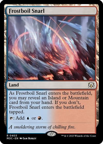 Frostboil Snarl Commander: March of the Machine Magic card