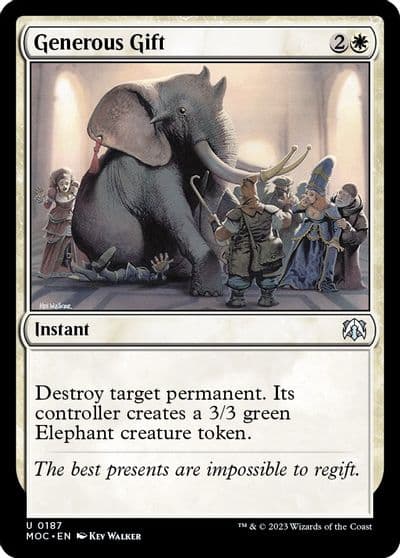 Generous Gift Commander: March of the Machine Magic card