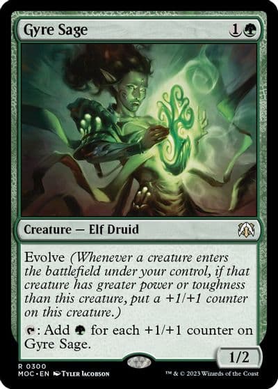 Gyre Sage Commander: March of the Machine Magic card