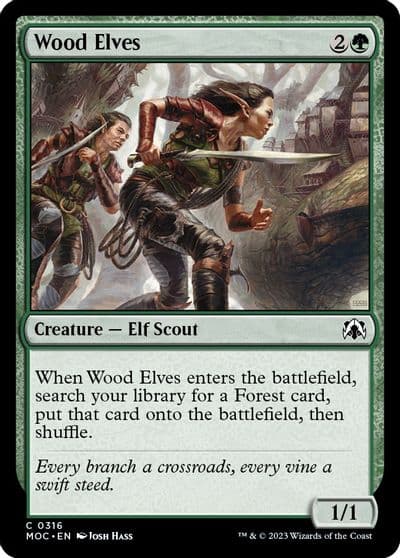 Wood Elves Commander: March of the Machine Magic card