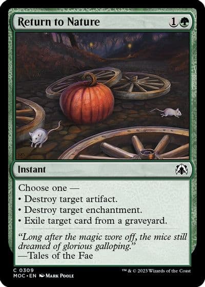 Return to Nature Commander: March of the Machine Magic card