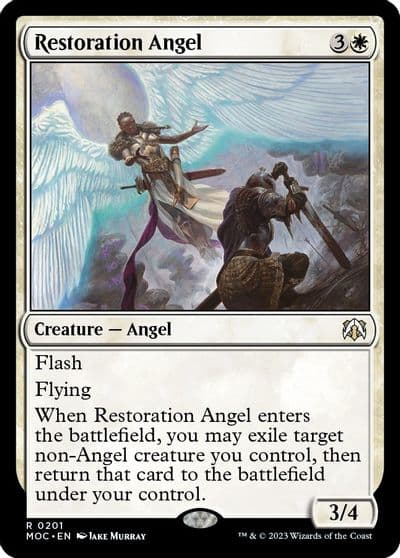 Restoration Angel Commander: March of the Machine Magic card
