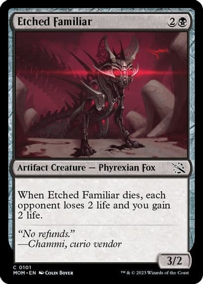 Etched Familiar March of the Machine Magic card