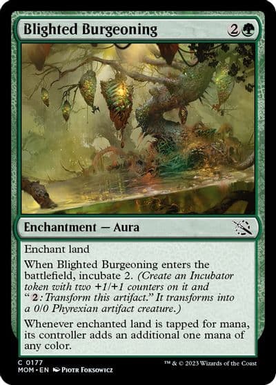 Blighted Burgeoning March of the Machine Magic card