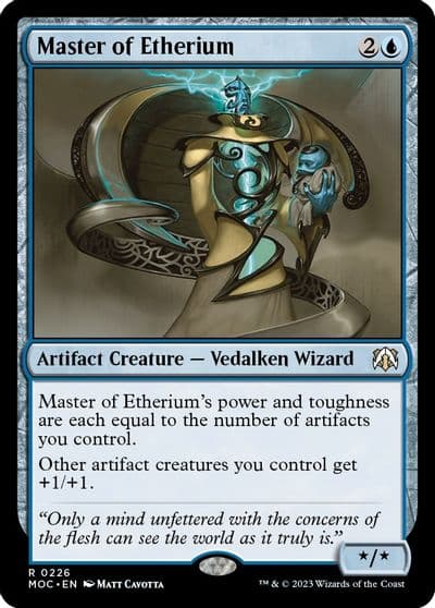 Master of Etherium Commander: March of the Machine Magic card