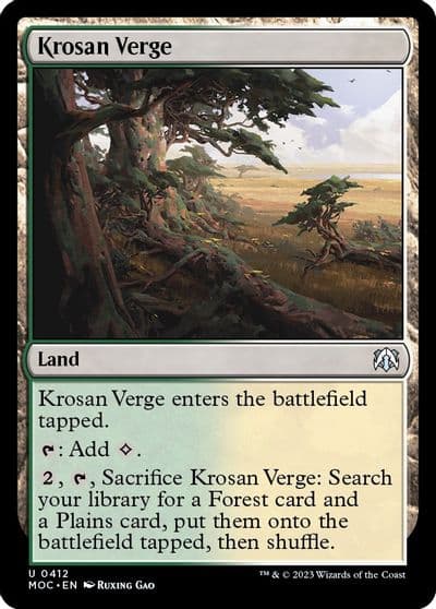 Krosan Verge Commander: March of the Machine Magic card