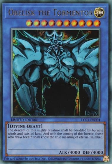 Obelisk the Tormentor 25th Anniversary Edition Legendary Collection: 25th Anniversary Edition Yu-Gi-Oh! card