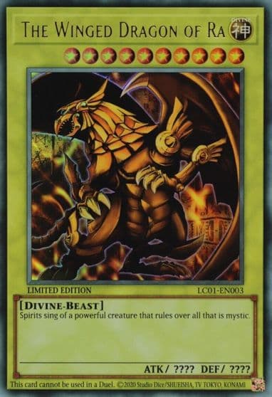 The Winged Dragon of Ra 25th Anniversary Edition Legendary Collection: 25th Anniversary Edition Yu-Gi-Oh! card