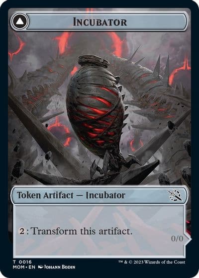 Incubator 0016 Phyrexian 0016 Double Sided Token March of the Machine Magic card