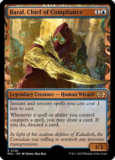 Baral Chief of Compliance Halo Foil March of the Machine: Multiverse Legends Magic card