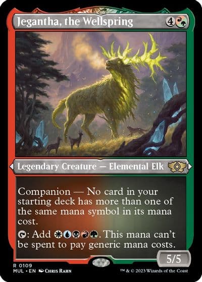 Jegantha the Wellspring Foil Etched March of the Machine: Multiverse Legends Magic card