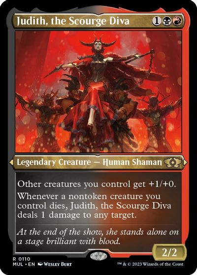 Judith the Scourge Diva Foil Etched March of the Machine: Multiverse Legends Magic card