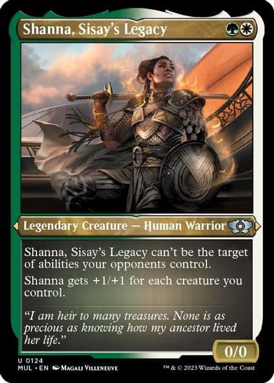 Shanna Sisays Legacy Foil Etched March of the Machine: Multiverse Legends Magic card