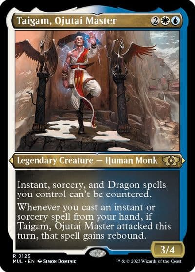 Taigam Ojutai Master Foil Etched March of the Machine: Multiverse Legends Magic card