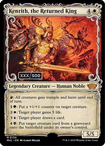 Kenrith the Returned King Serial Numbered March of the Machine: Multiverse Legends Magic card