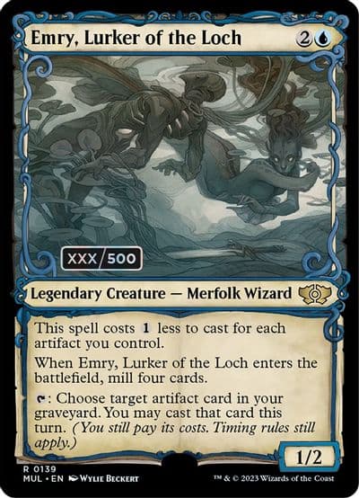Emry Lurker of the Loch Serial Numbered March of the Machine: Multiverse Legends Magic card