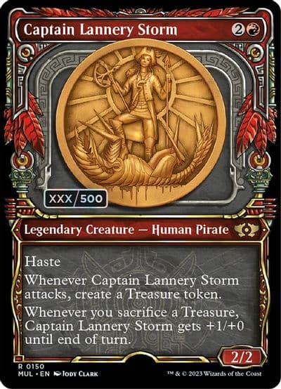 Captain Lannery Storm Serial Numbered March of the Machine: Multiverse Legends Magic card