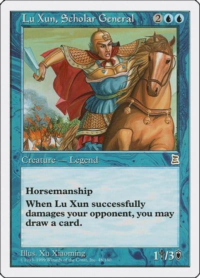 Lu Xun Scholar General Portal Three Kingdoms Magic card