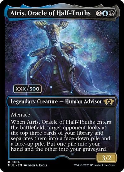 Atris Oracle of Half Truths Serial Numbered March of the Machine: Multiverse Legends Magic card