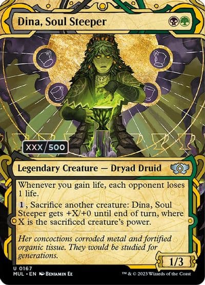 Dina Soul Steeper Serial Numbered March of the Machine: Multiverse Legends Magic card