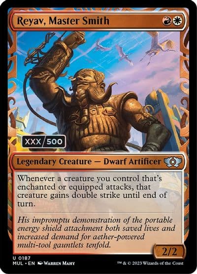 Reyav Master Smith Serial Numbered March of the Machine: Multiverse Legends Magic card