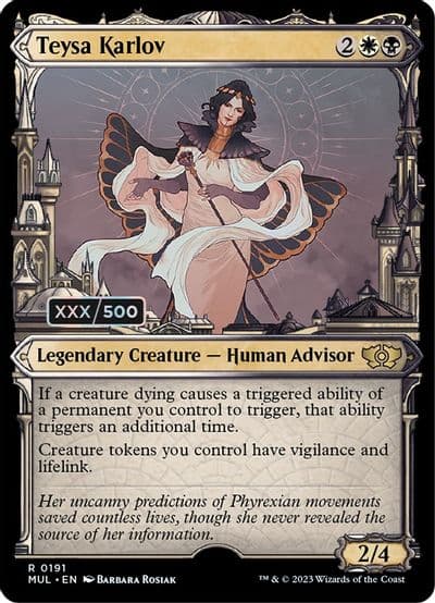 Teysa Karlov Serial Numbered March of the Machine: Multiverse Legends Magic card