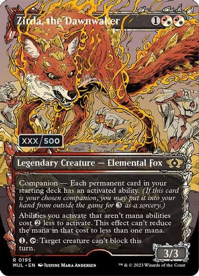 Zirda the Dawnwaker Serial Numbered March of the Machine: Multiverse Legends Magic card