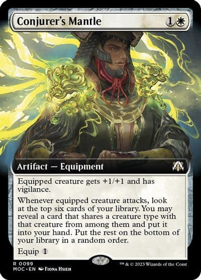 Conjurers Mantle Extended Art Commander: March of the Machine Magic card