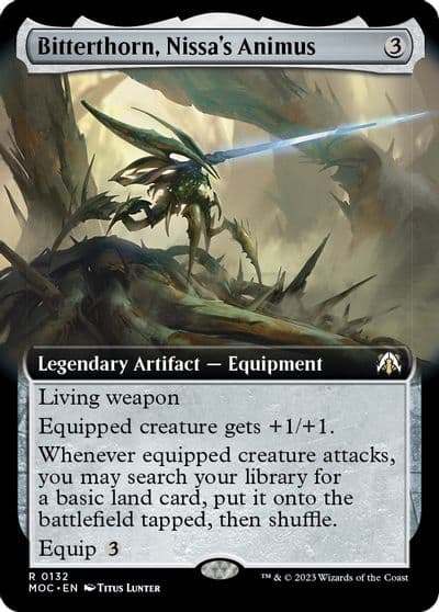 Bitterthorn Nissas Animus Extended Art Commander: March of the Machine Magic card