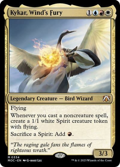 Kykar Winds Fury Commander: March of the Machine Magic card