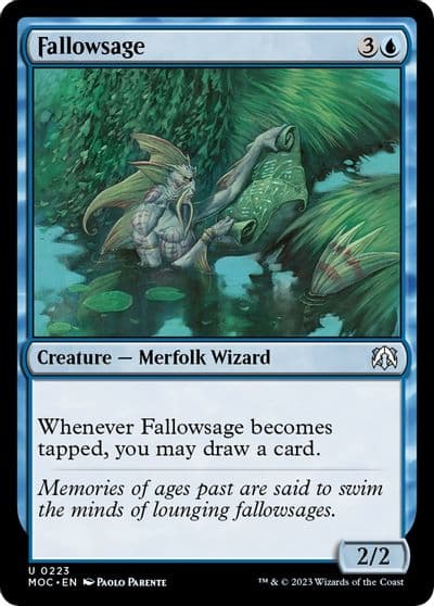 Fallowsage Commander: March of the Machine Magic card