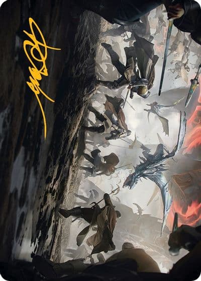 Invasion of Dominaria Art Card Gold Stamped Signature Art Series: March of the Machine Magic card