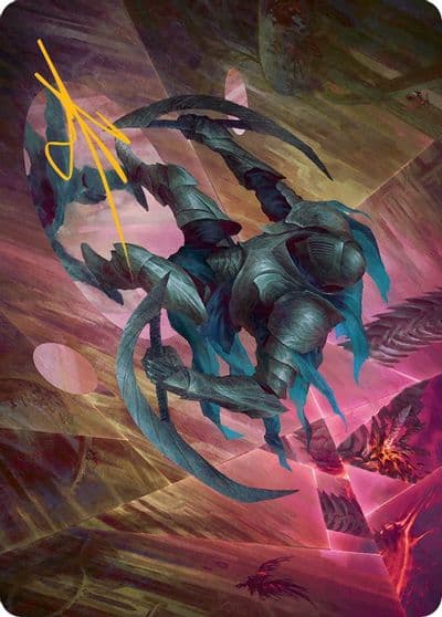 Xerex Strobe Knight Art CardGold Stamped Signature Art Series: March of the Machine Magic card